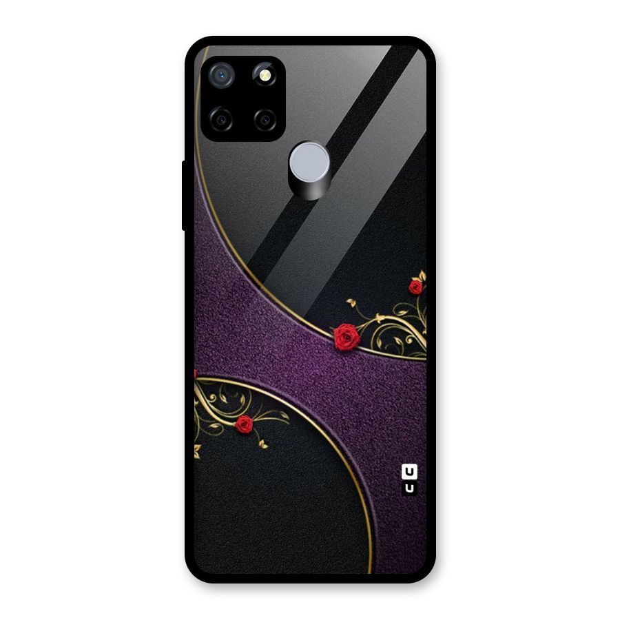 Flower Curves Glass Back Case for Realme Narzo 20