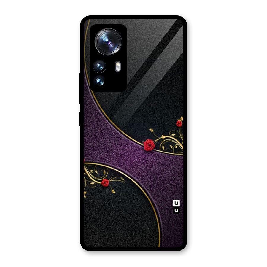 Flower Curves Glass Back Case for Xiaomi 12 Pro