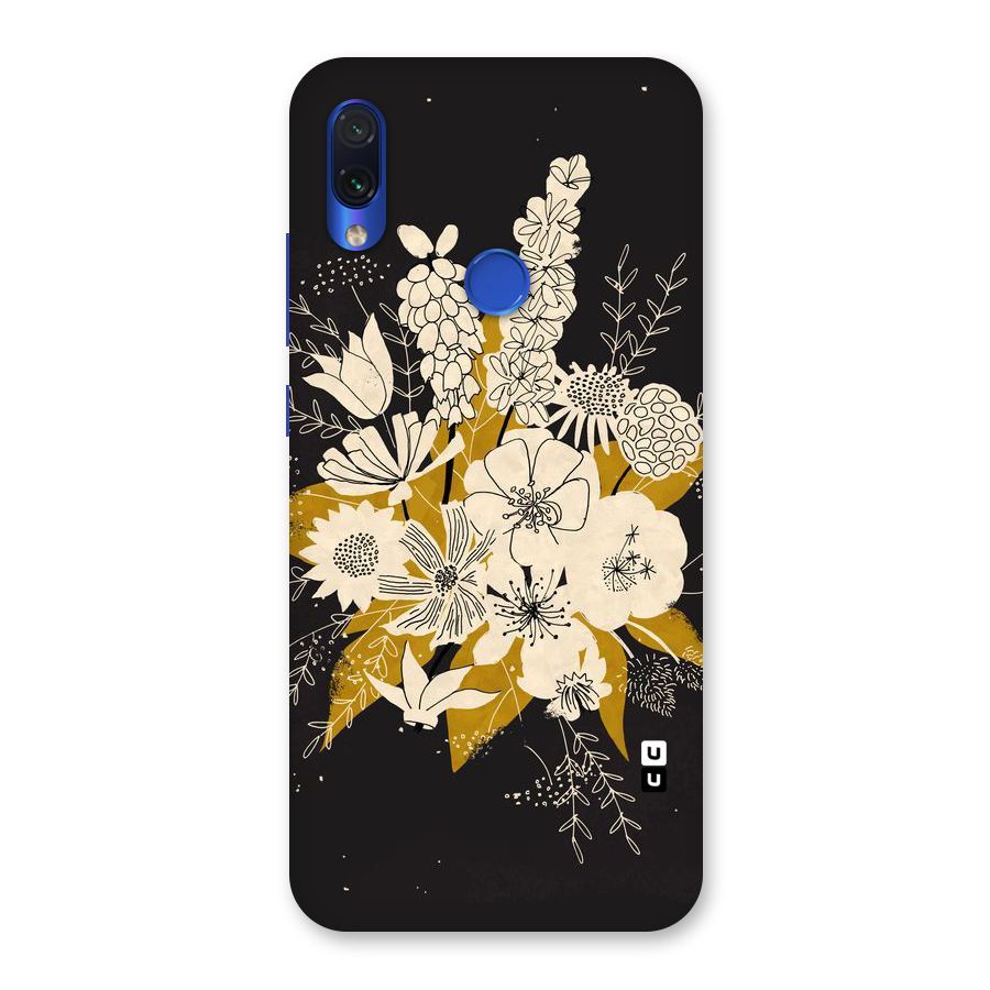 Flower Drawing Back Case for Redmi Note 7