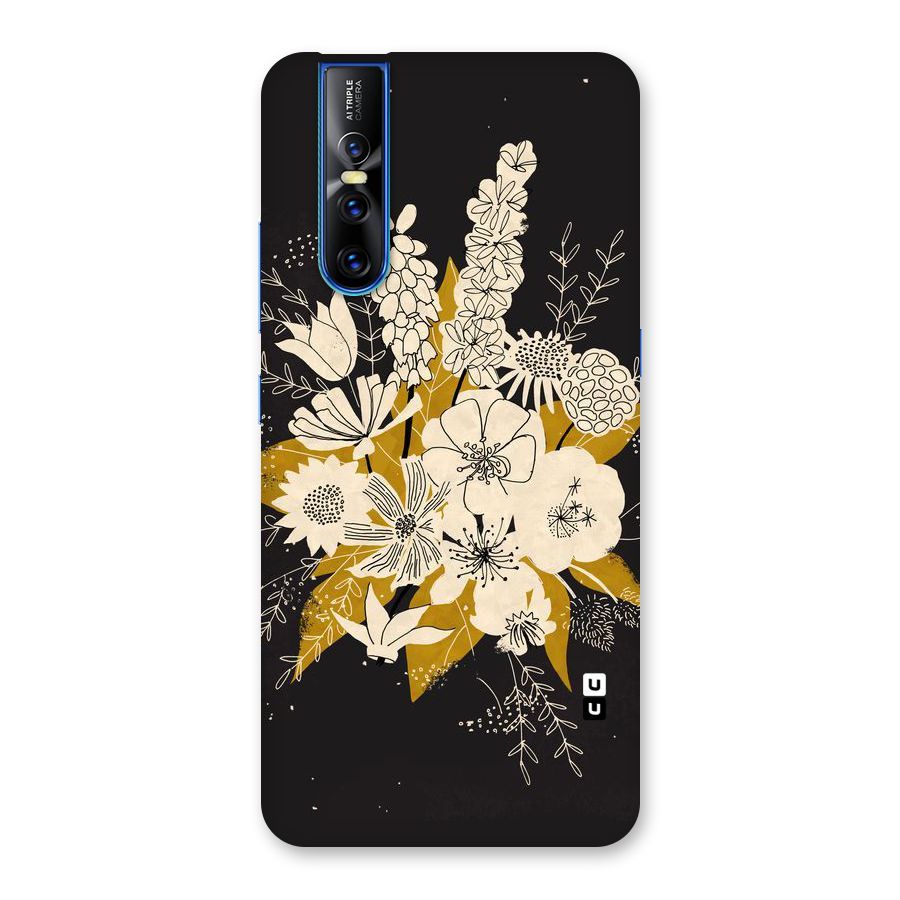 Flower Drawing Back Case for Vivo V15 Pro