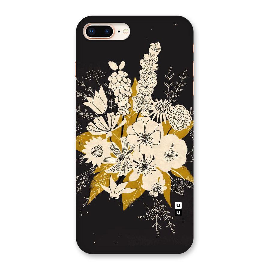 Flower Drawing Back Case for iPhone 8 Plus