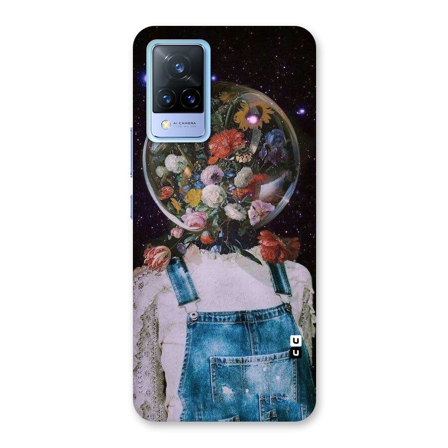 Flower Face Back Case for Vivo V21 5G