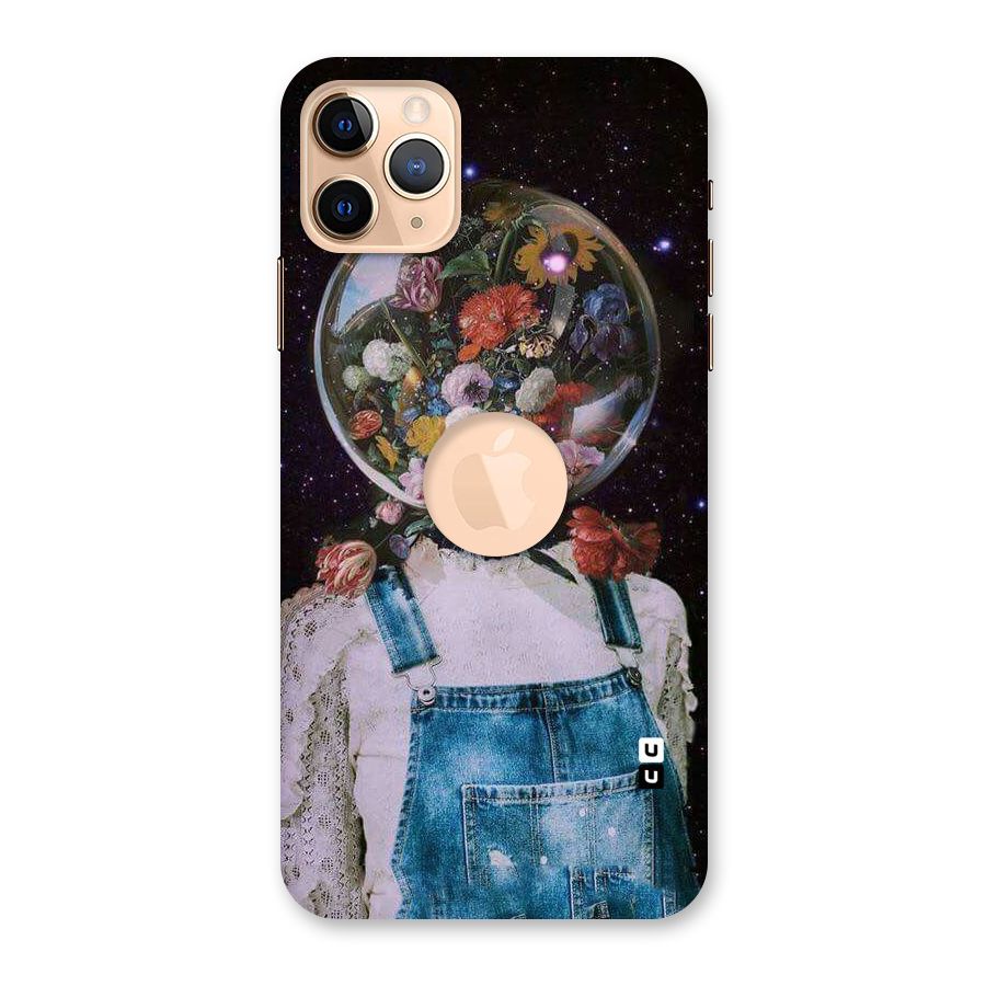 Flower Face Back Case for iPhone 11 Pro Max Logo Cut