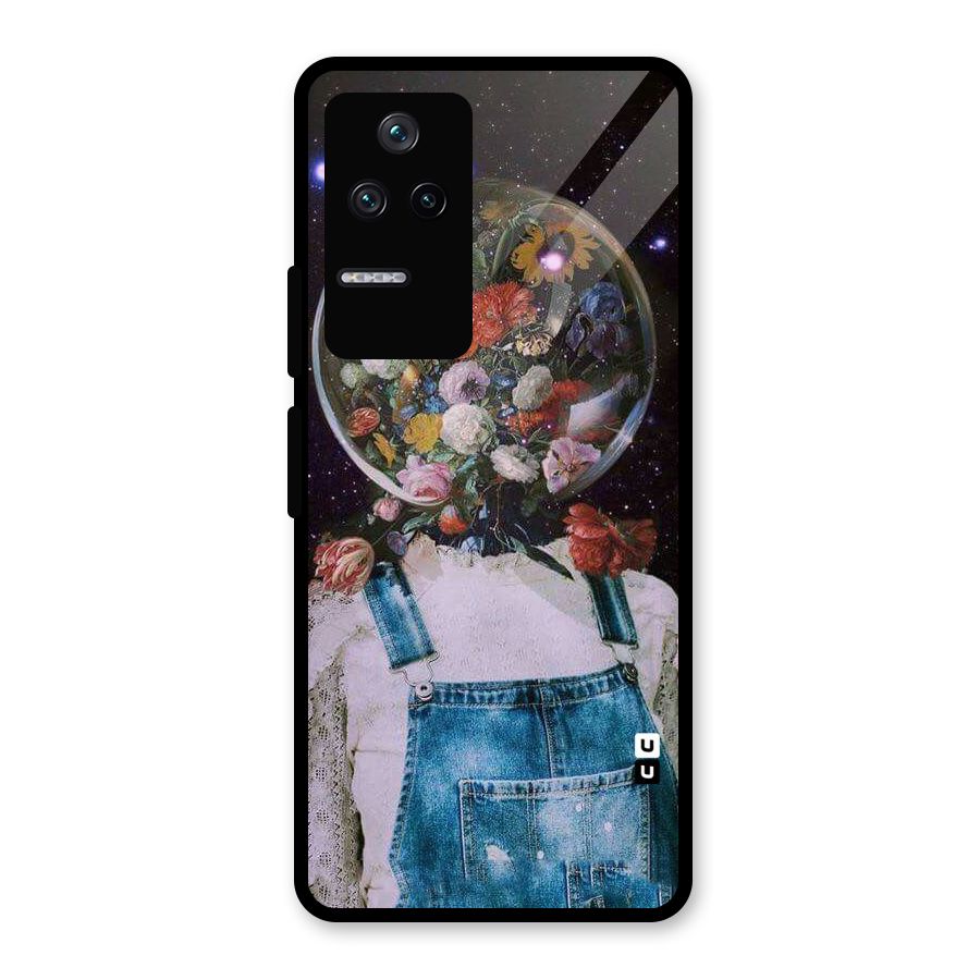 Flower Face Glass Back Case for Poco F4 5G