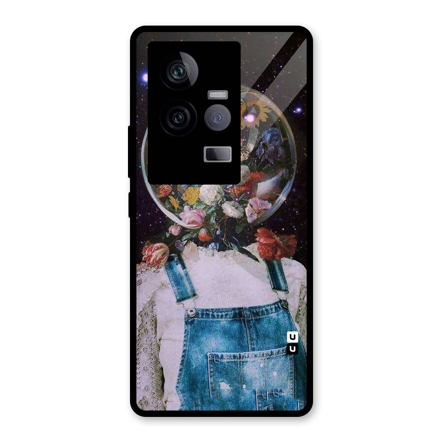 Flower Face Glass Back Case for Vivo iQOO 11 5G