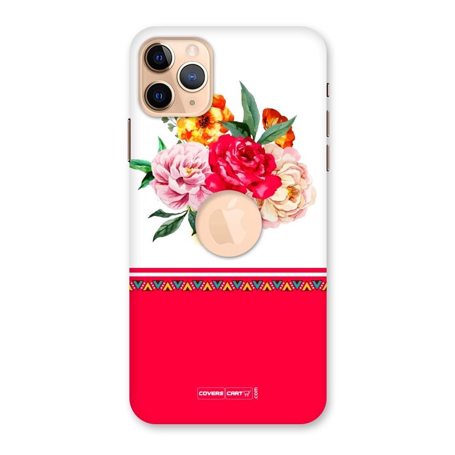 Flower Fusion Back Case for iPhone 11 Pro Max Logo Cut