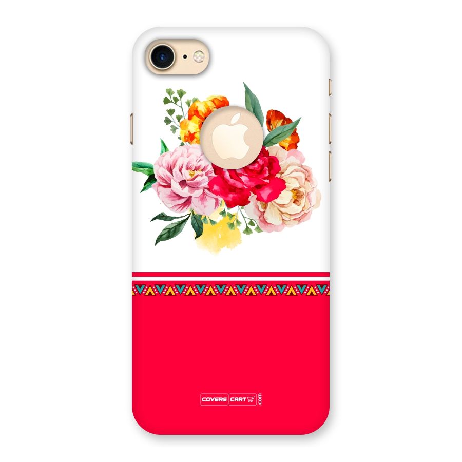 Flower Fusion Back Case for iPhone 7 Logo Cut
