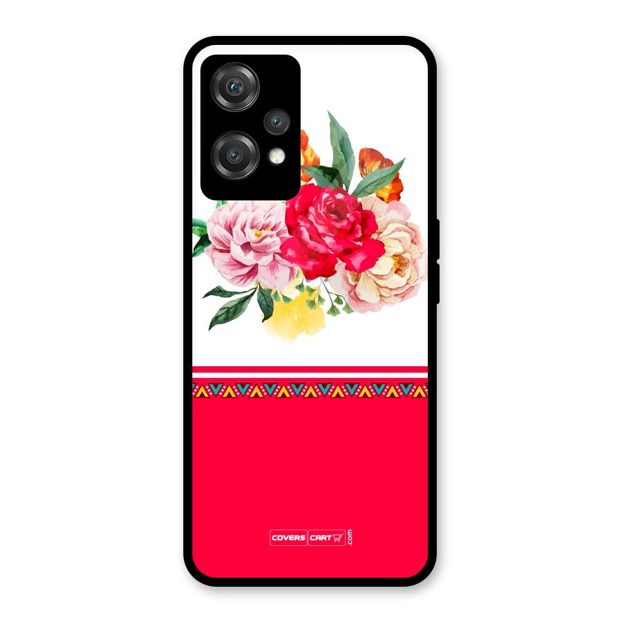 Flower Fusion Glass Back Case for OnePlus Nord CE 2 Lite 5G