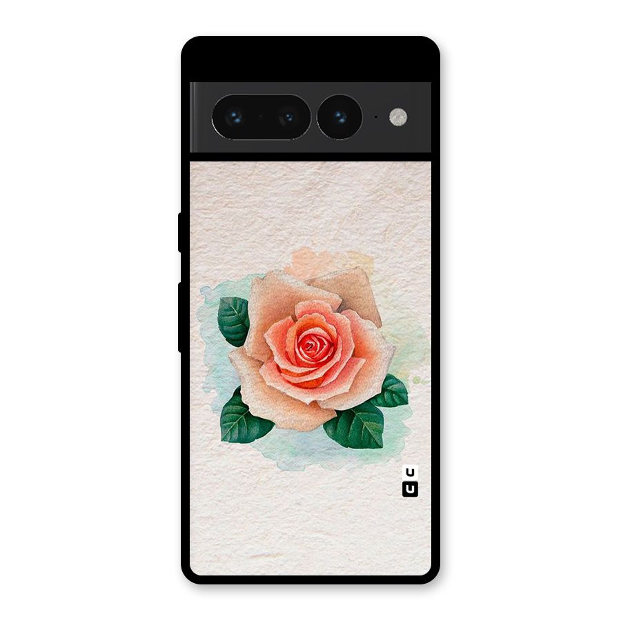 Flower Water Art Glass Back Case for Google Pixel 7 Pro