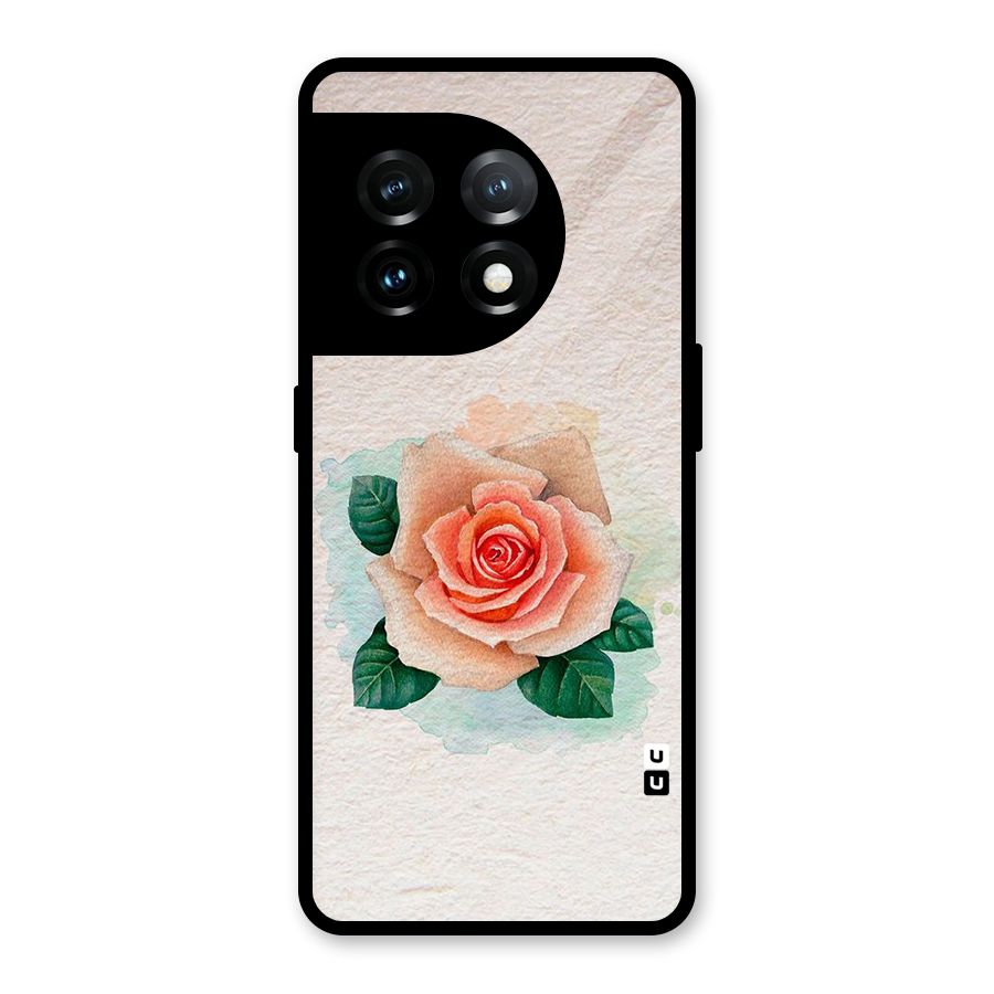 Flower Water Art Glass Back Case for OnePlus 11