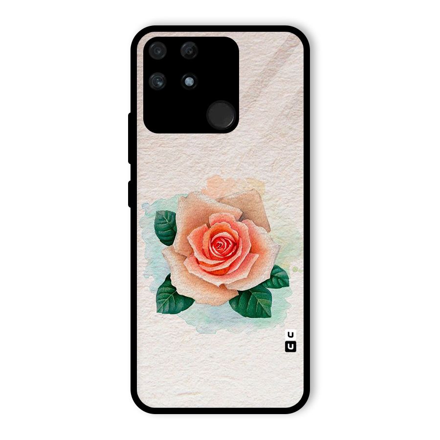 Flower Water Art Glass Back Case for Realme Narzo 50A