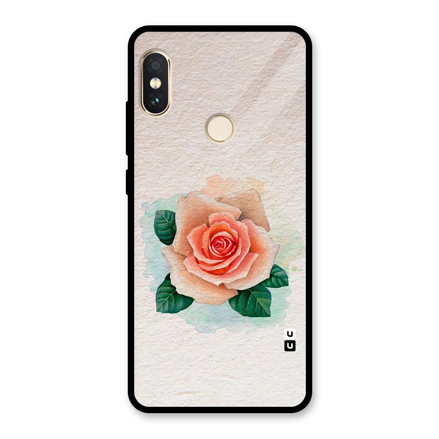 Flower Water Art Glass Back Case for Redmi Note 5 Pro