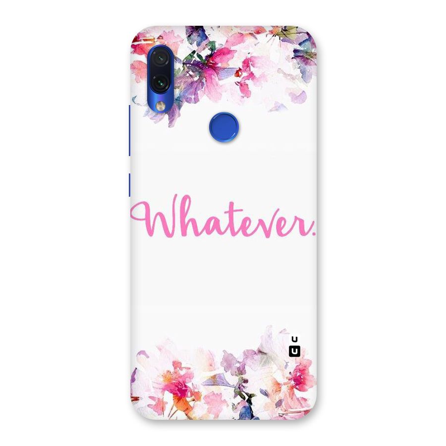 Flower Whatever Back Case for Redmi Note 7