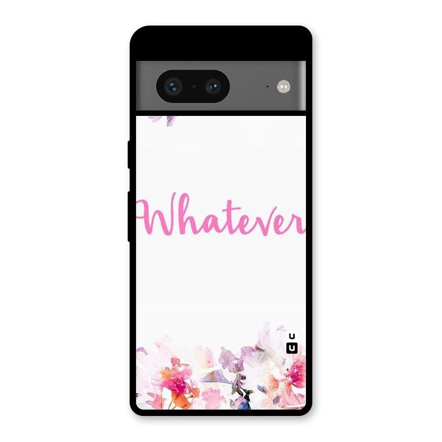 Flower Whatever Glass Back Case for Google Pixel 7