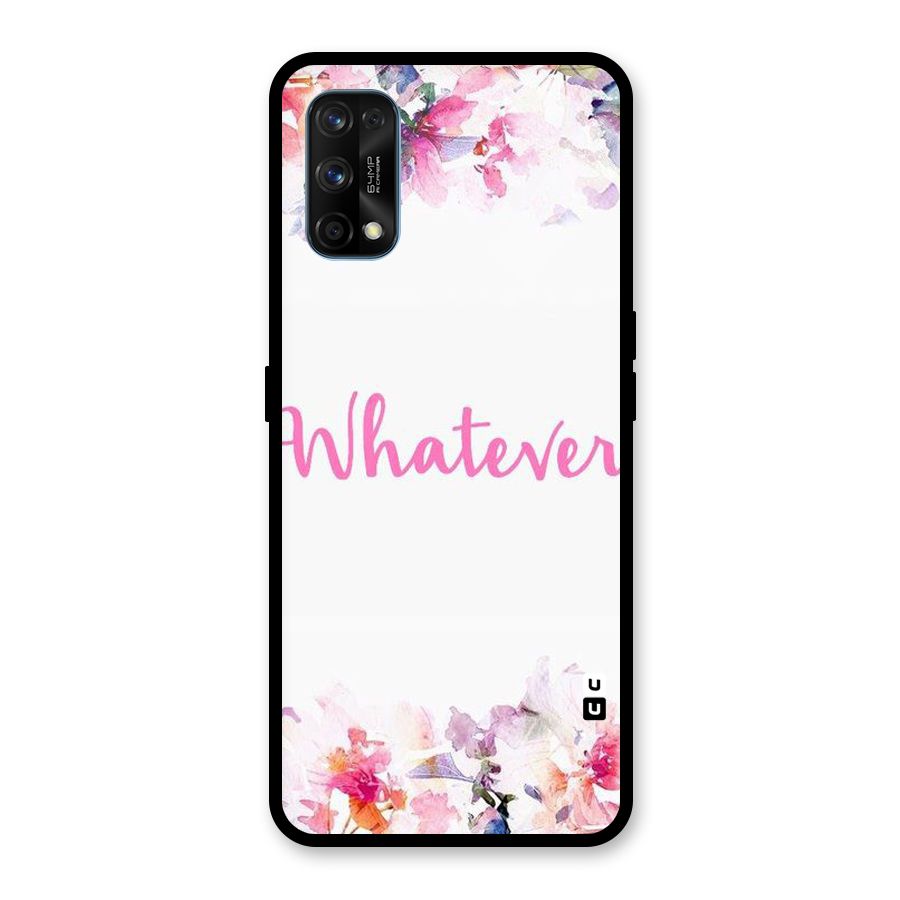 Flower Whatever Glass Back Case for Realme 7 Pro