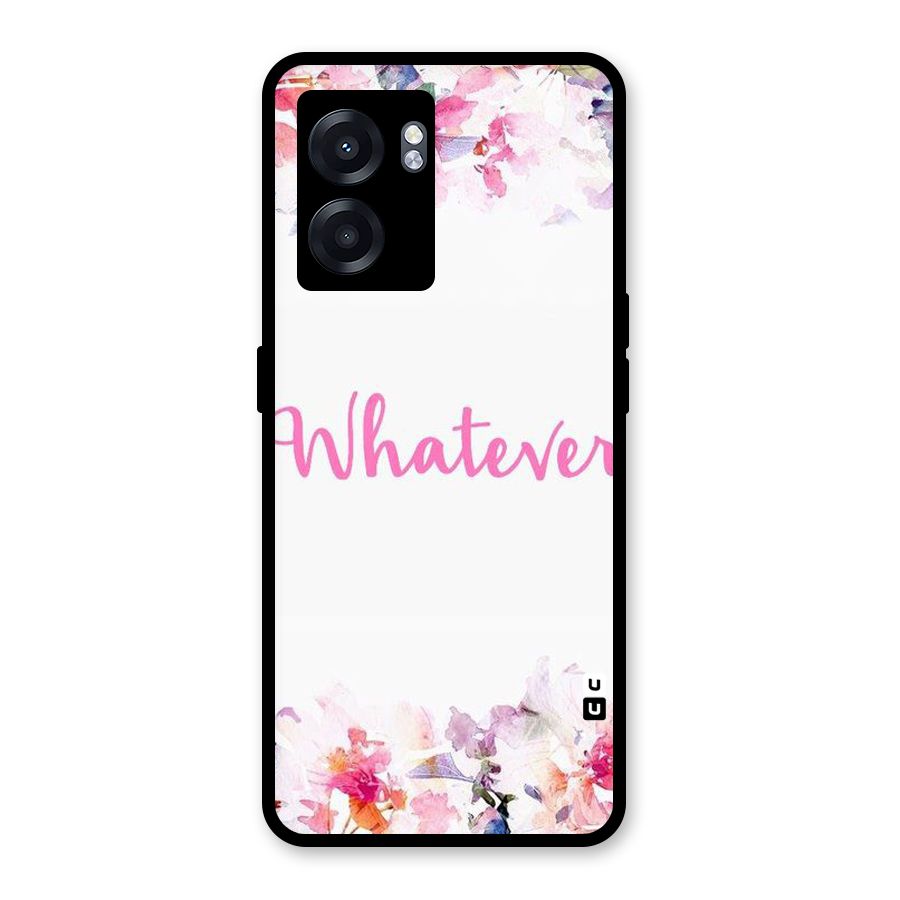Flower Whatever Glass Back Case for Realme Narzo 50 5G