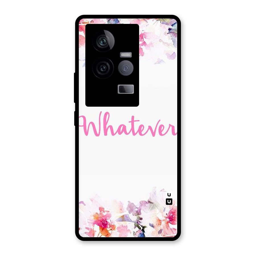 Flower Whatever Glass Back Case for Vivo iQOO 11 5G