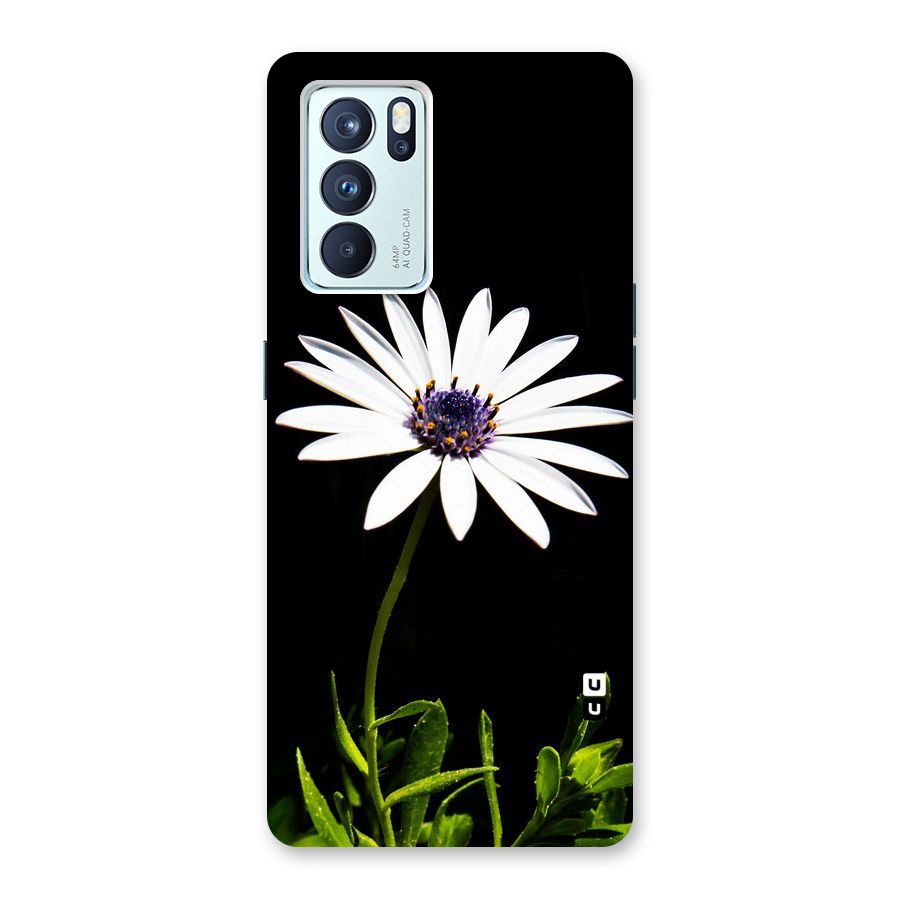 Flower White Spring Back Case for Oppo Reno6 Pro 5G