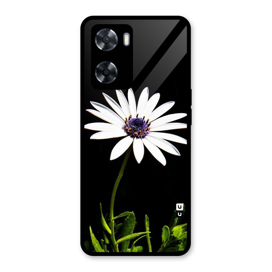 Flower White Spring Glass Back Case for Oppo A57 2022