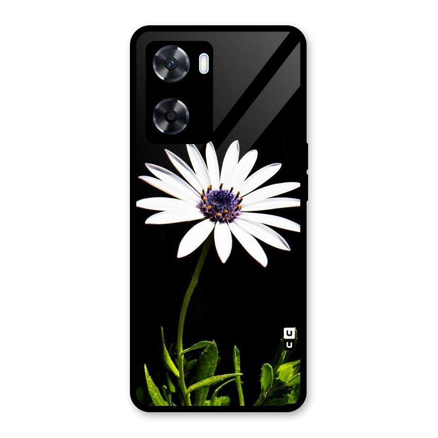 Flower White Spring Glass Back Case for Oppo A77
