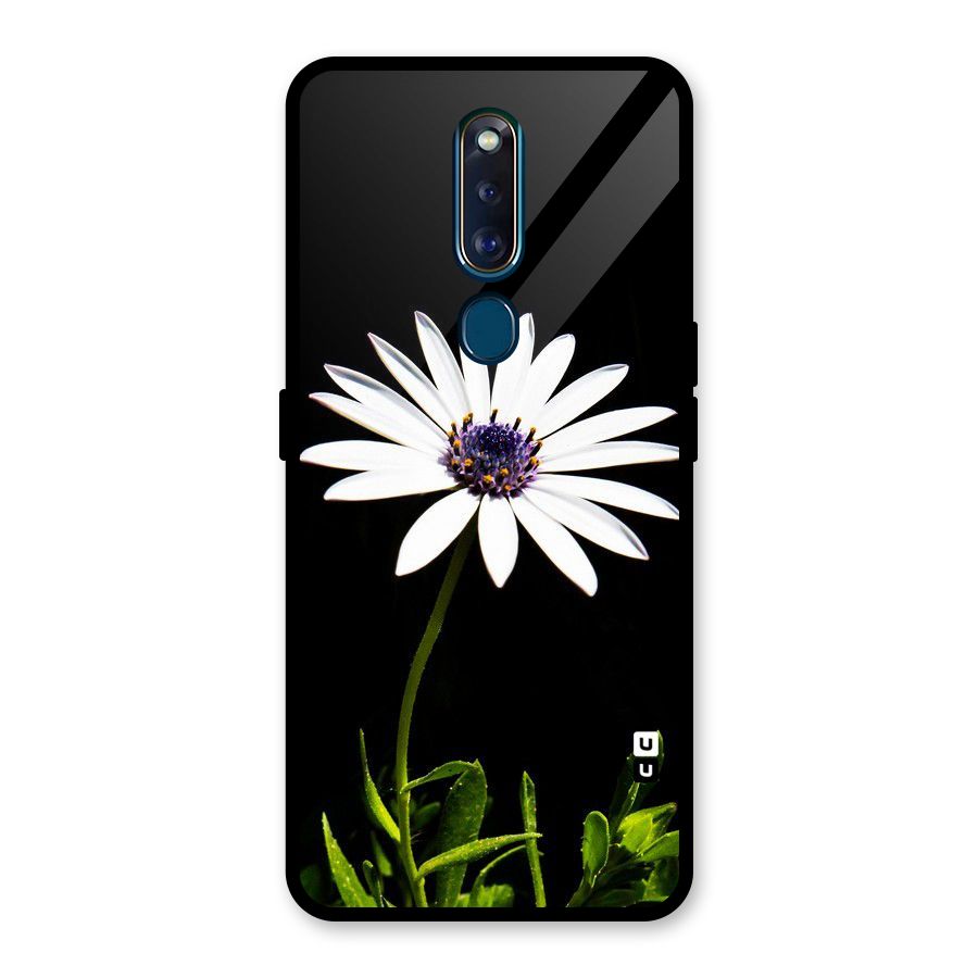 Flower White Spring Glass Back Case for Oppo F11 Pro