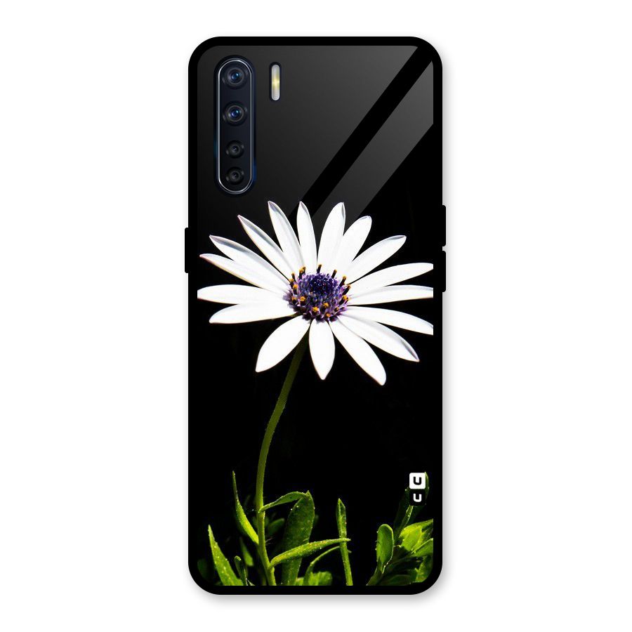 Flower White Spring Glass Back Case for Oppo F15