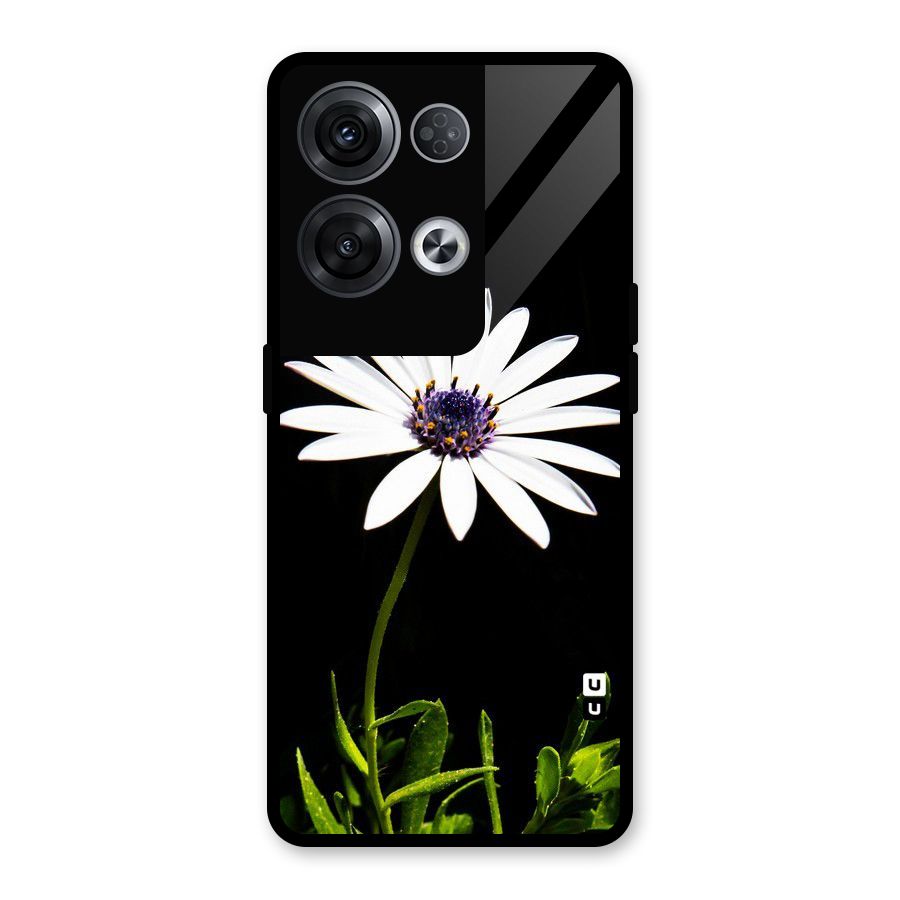 Flower White Spring Glass Back Case for Oppo Reno8 Pro 5G