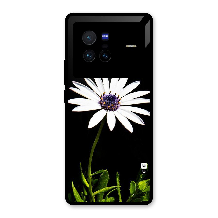 Flower White Spring Glass Back Case for Vivo X80