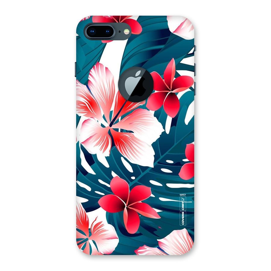 Flower design Back Case for iPhone 7 Plus Logo Cut