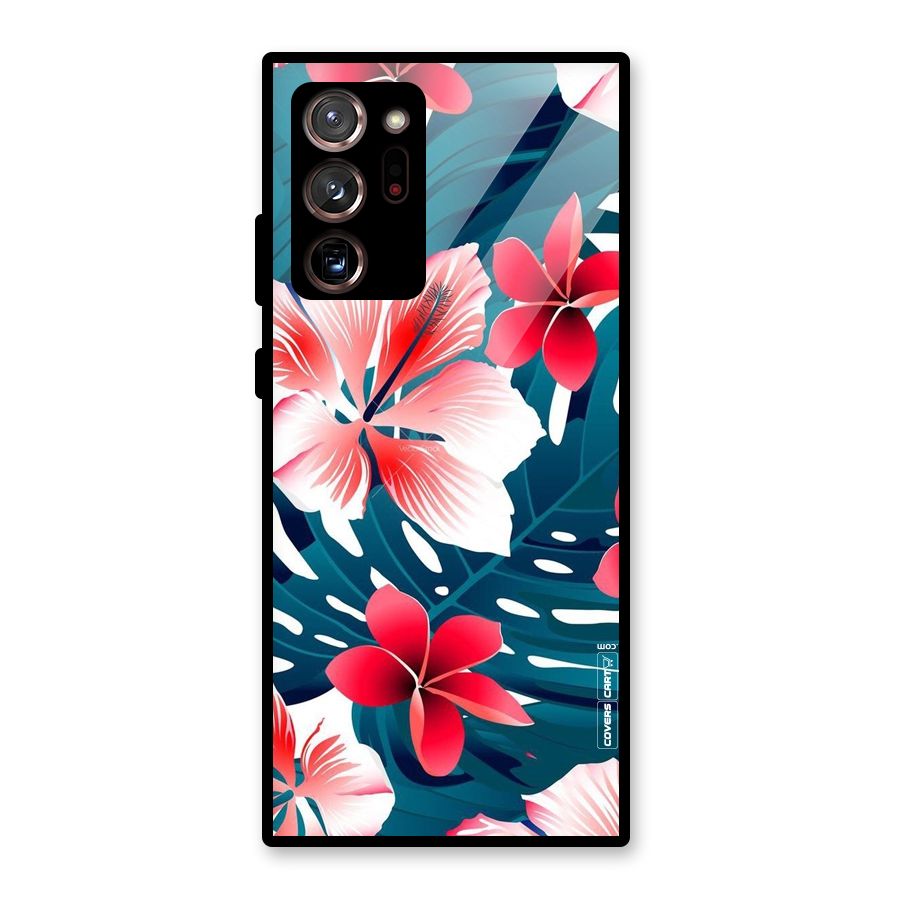 Flower design Glass Back Case for Galaxy Note 20 Ultra 5G