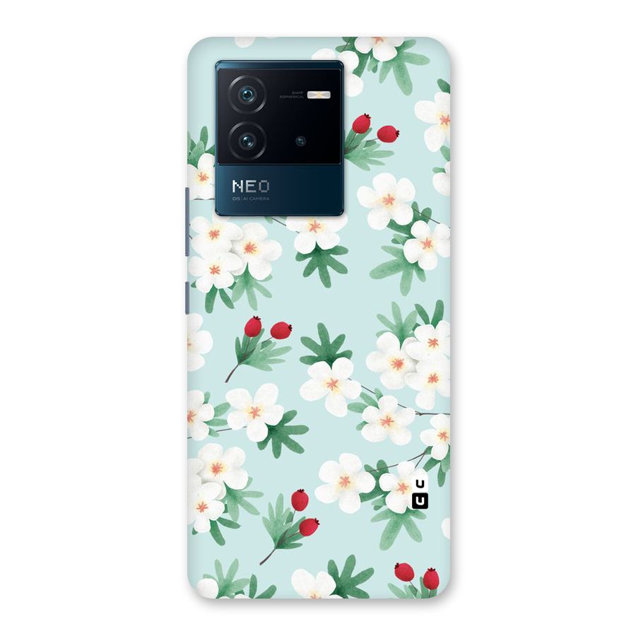 Flowers Pastel Back Case for Vivo iQOO Neo 6 5G