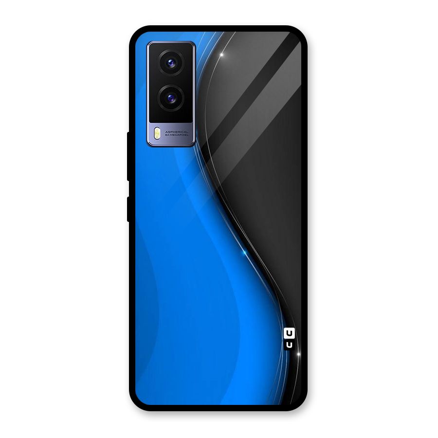 Flowing Colors Glass Back Case for Vivo V21e 5G