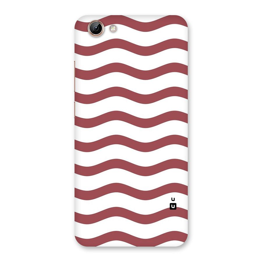 Flowing Stripes Red White Back Case for Vivo Y71i