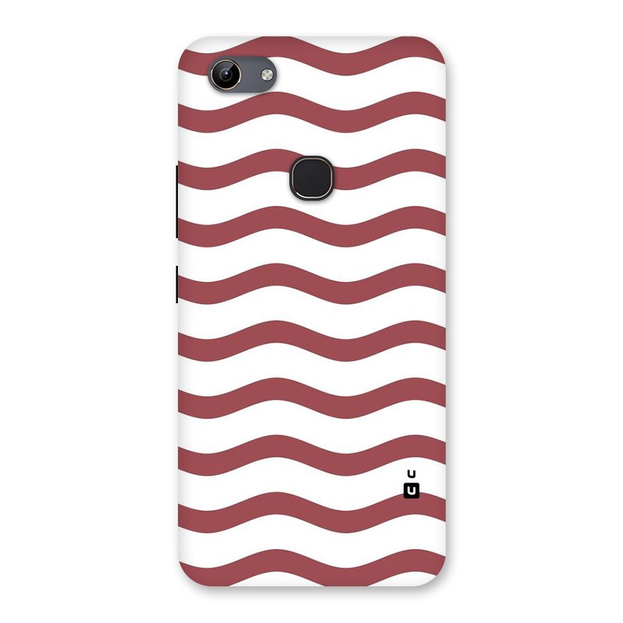 Flowing Stripes Red White Back Case for Vivo Y81