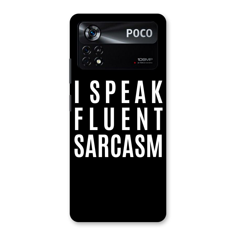 Fluent Sarcasm Back Case for Poco X4 Pro 5G