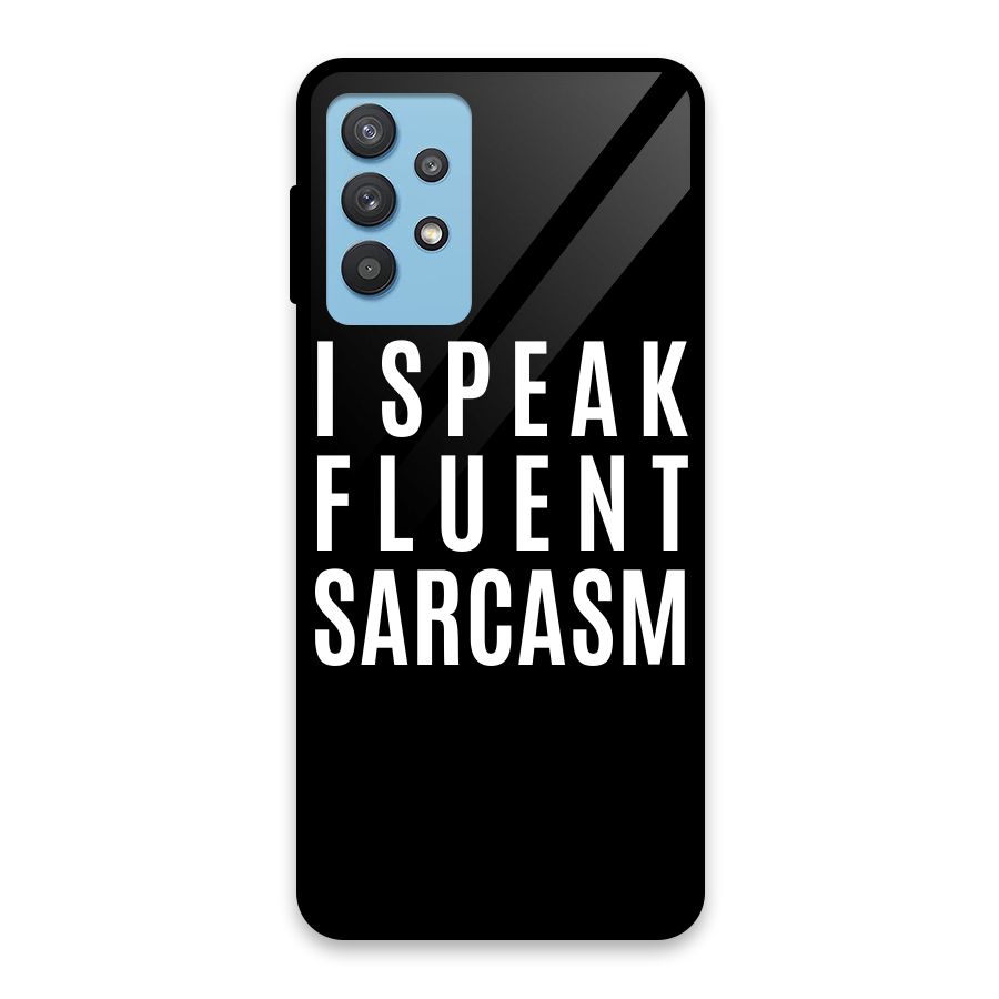 Fluent Sarcasm Glass Back Case for Galaxy M32 5G