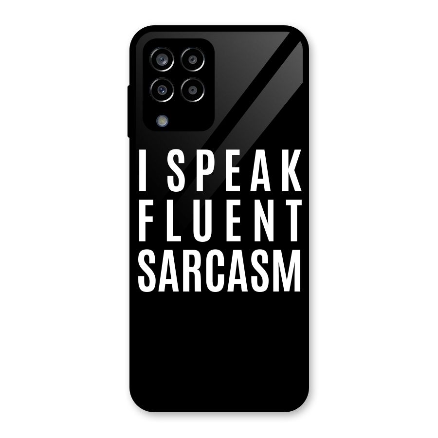 Fluent Sarcasm Glass Back Case for Galaxy M33