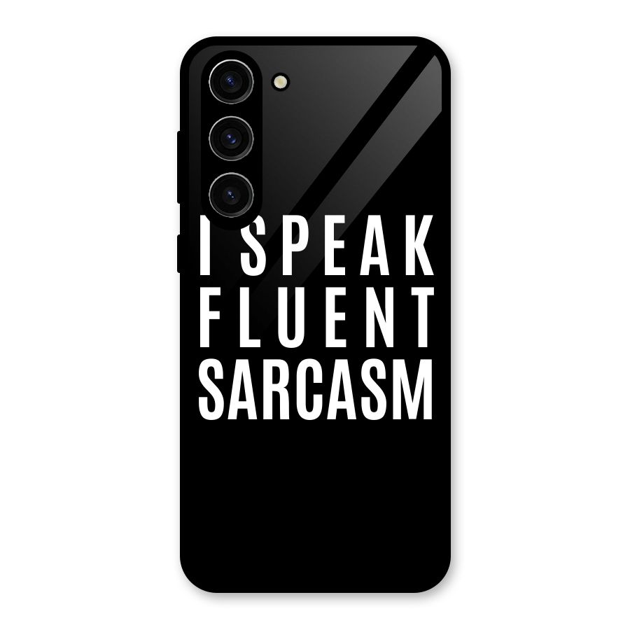 Fluent Sarcasm Glass Back Case for Galaxy S23 Plus
