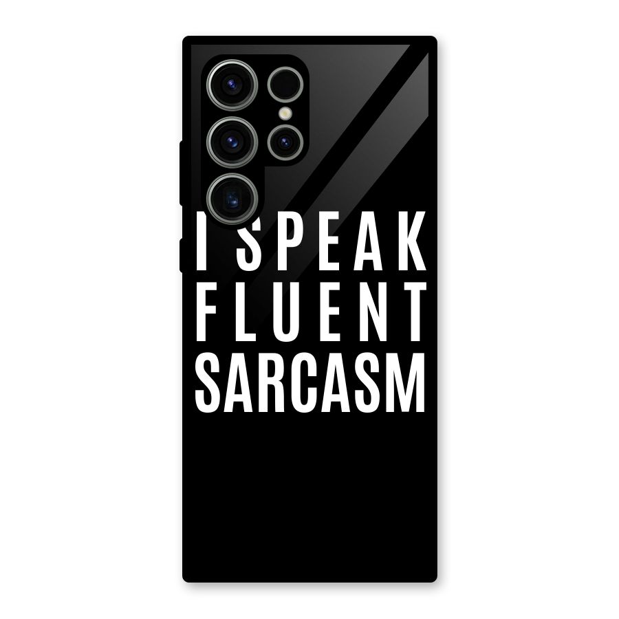 Fluent Sarcasm Glass Back Case for Galaxy S23 Ultra