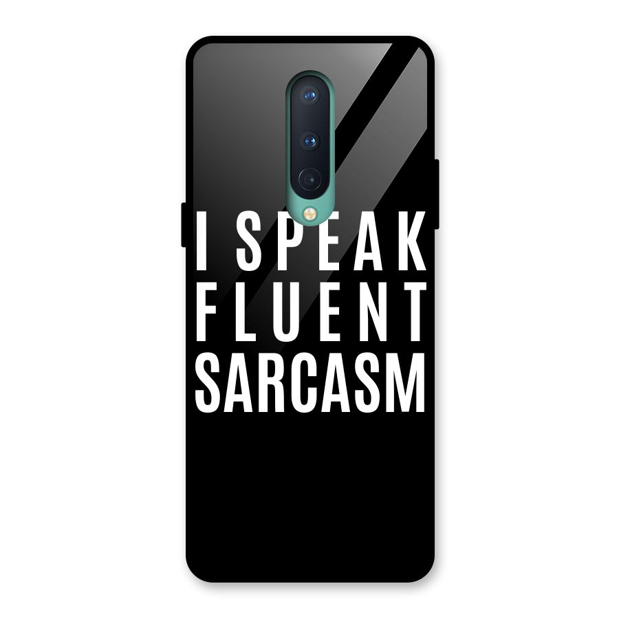 Fluent Sarcasm Glass Back Case for OnePlus 8