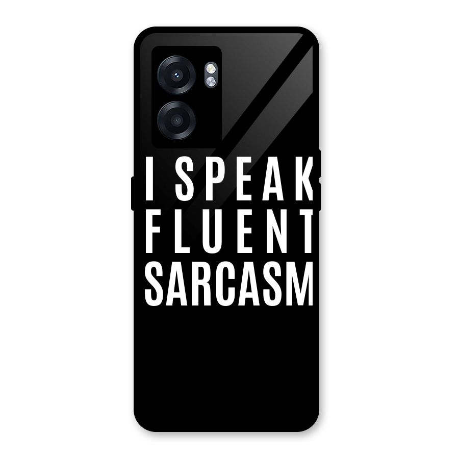 Fluent Sarcasm Glass Back Case for Realme Narzo 50 5G