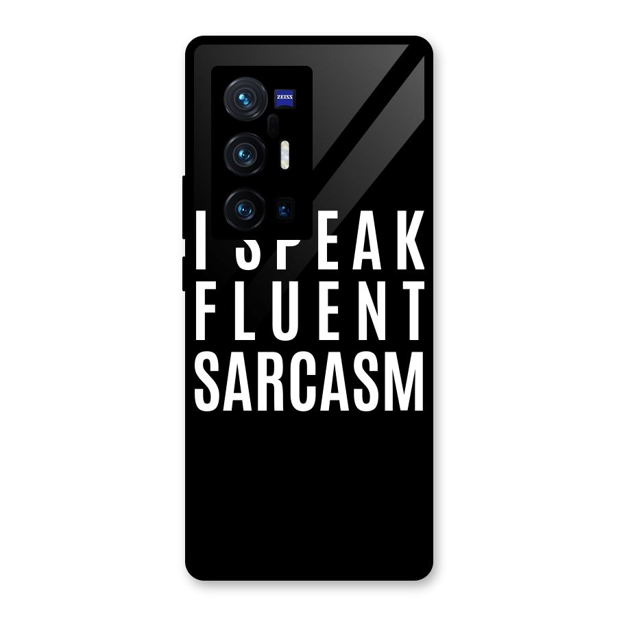 Fluent Sarcasm Glass Back Case for Vivo X70 Pro Plus