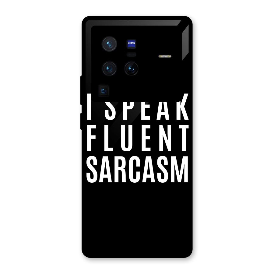 Fluent Sarcasm Glass Back Case for Vivo X80 Pro