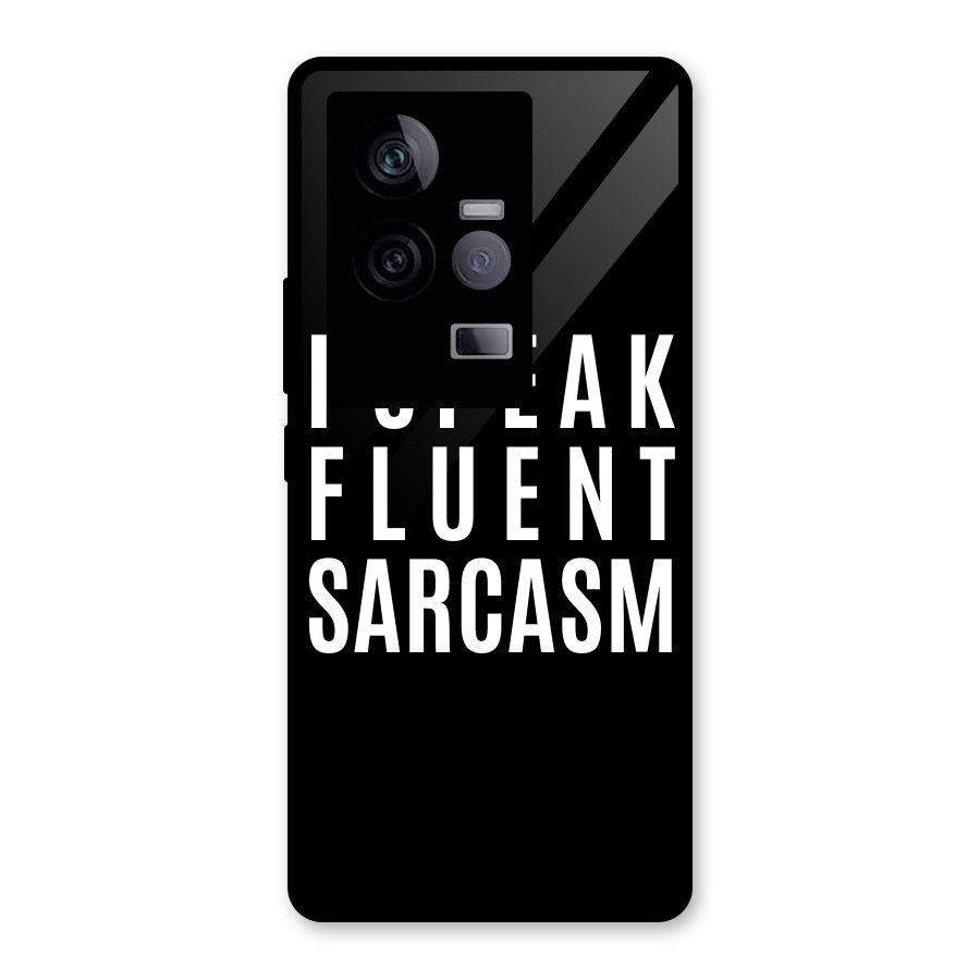 Fluent Sarcasm Glass Back Case for Vivo iQOO 11 5G