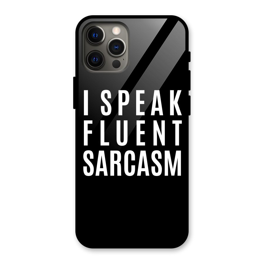 Fluent Sarcasm Glass Back Case for iPhone 12 Pro Max
