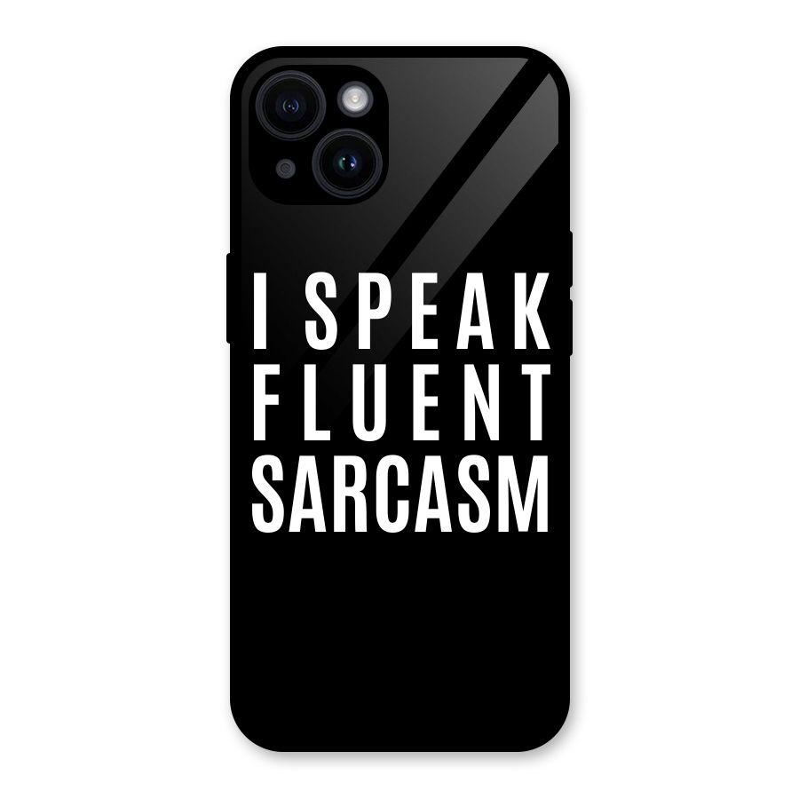 Fluent Sarcasm Glass Back Case for iPhone 14