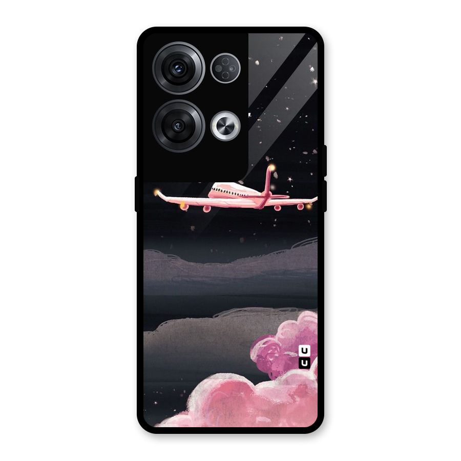 Fly Pink Glass Back Case for Oppo Reno8 Pro 5G