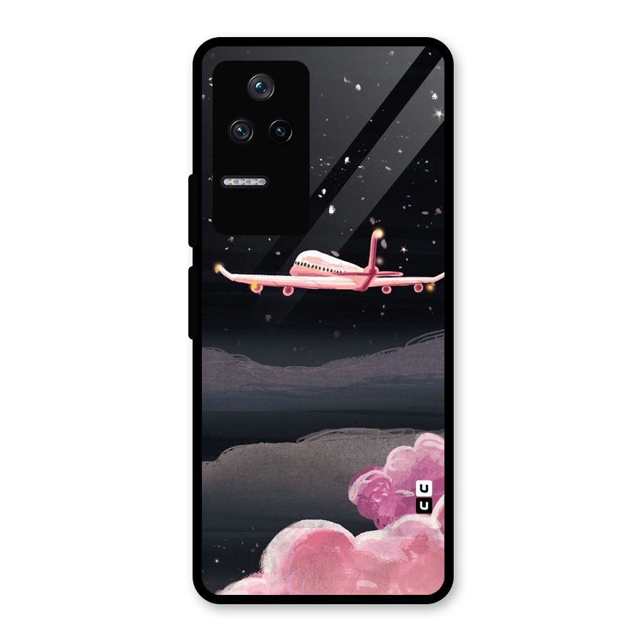 Fly Pink Glass Back Case for Poco F4 5G