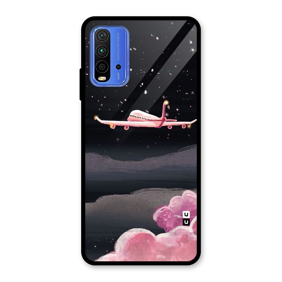 Fly Pink Glass Back Case for Redmi 9 Power