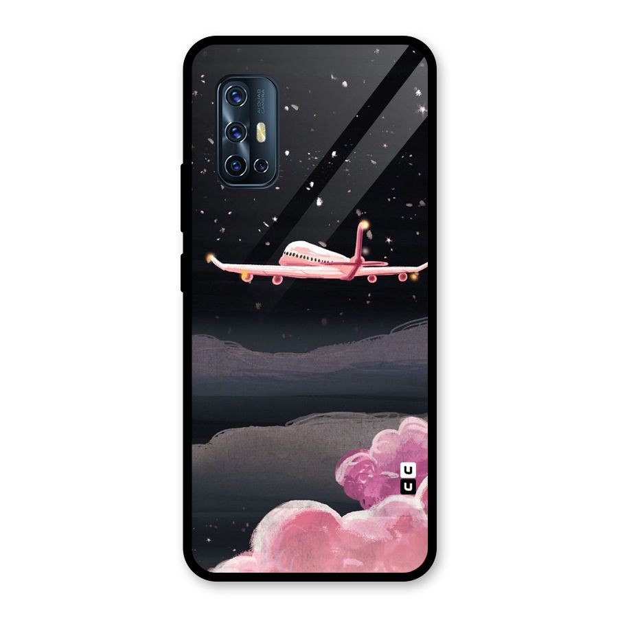 Fly Pink Glass Back Case for Vivo V17